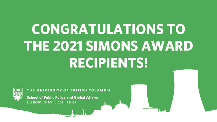 Simons Award 2021 Winners