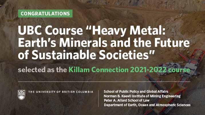 Heavy Metal Killam Course