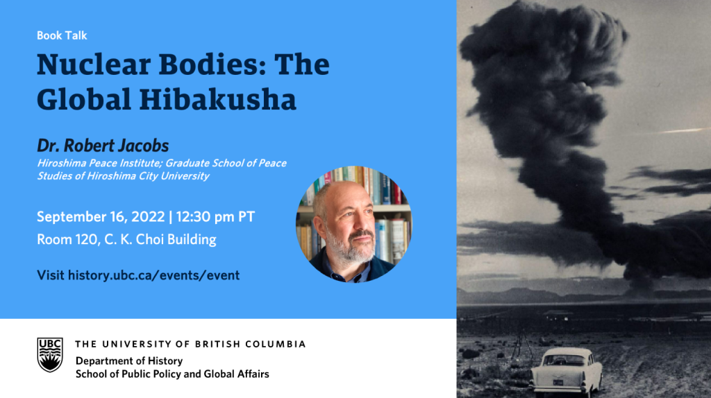 Promotional graphic for a book discussion on Nuclear Bodies by Dr. Robert Jacobs