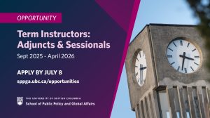 SPPGA Term Instructors Opportunity