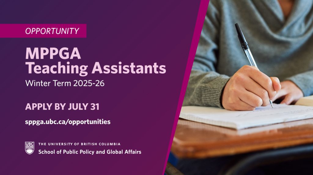 MPPGA Teaching Assistant Opportunity